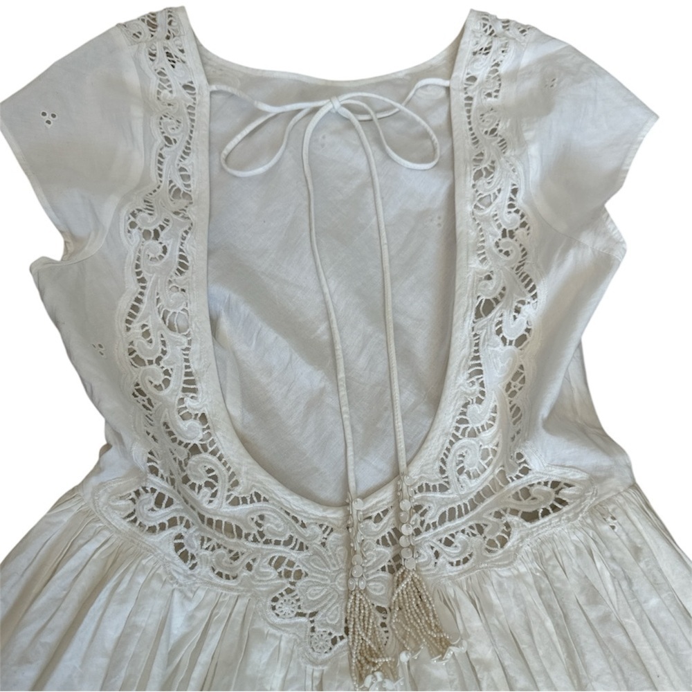 Free People Laine Midi Dress Ivory NWOT Size XS - Picture 9 of 14